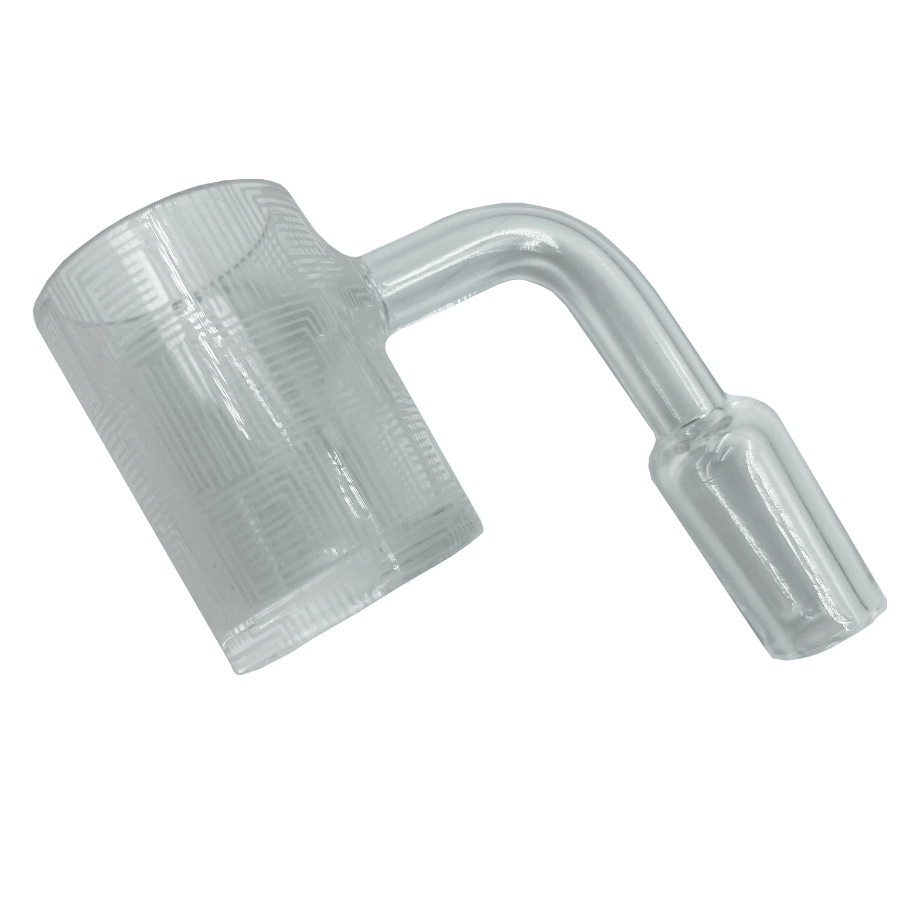 Etched Quartz Bucket Banger 2mm | 10mm Male - BOTH