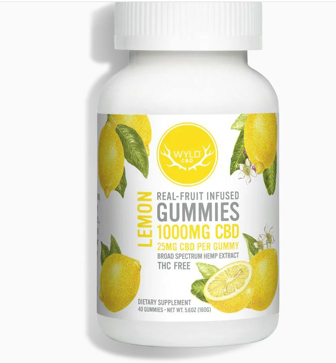 Wyld CBD Gummies 40pk-1000mg - Lemon
