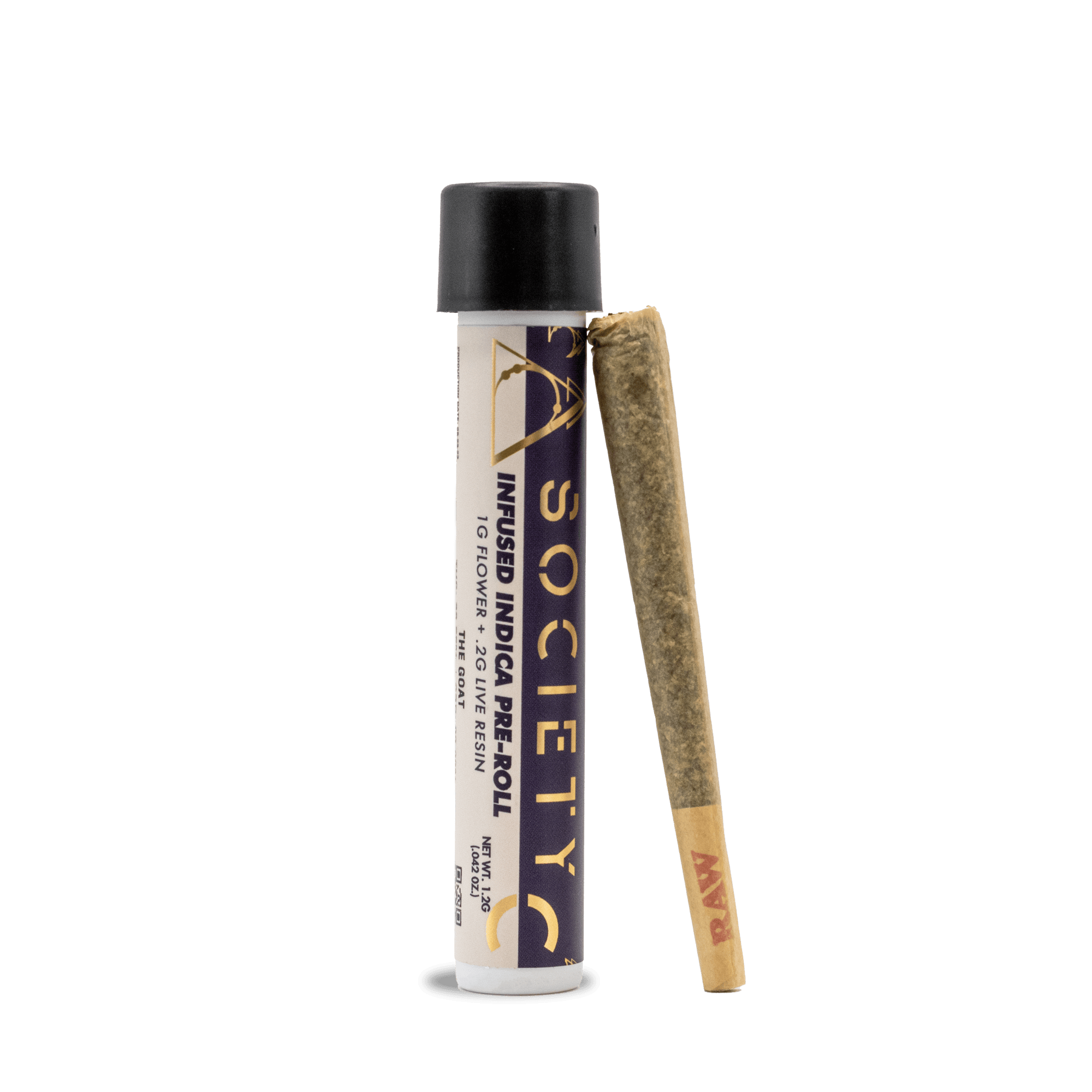 Society C Infused Preroll 1.2g - The GOAT