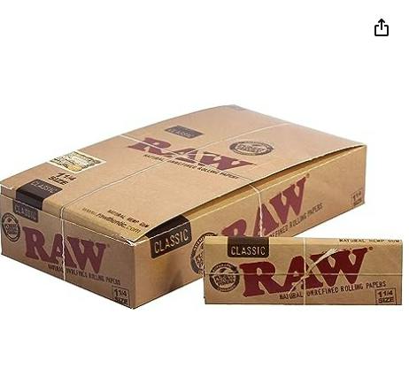 Raw 1 1/4 Classic Rolling Papers