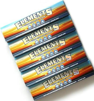 ELEMENTS Slim King Size ULTRA THIN RICE Rolling Paper
