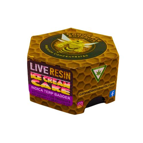 Cannabee Live Resin Terp Badder 1g - Ice Cream Cake