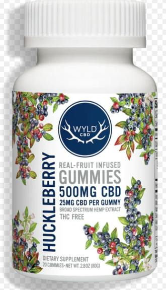 Wyld CBD Gummies 40pk-1000mg-Huckleberry