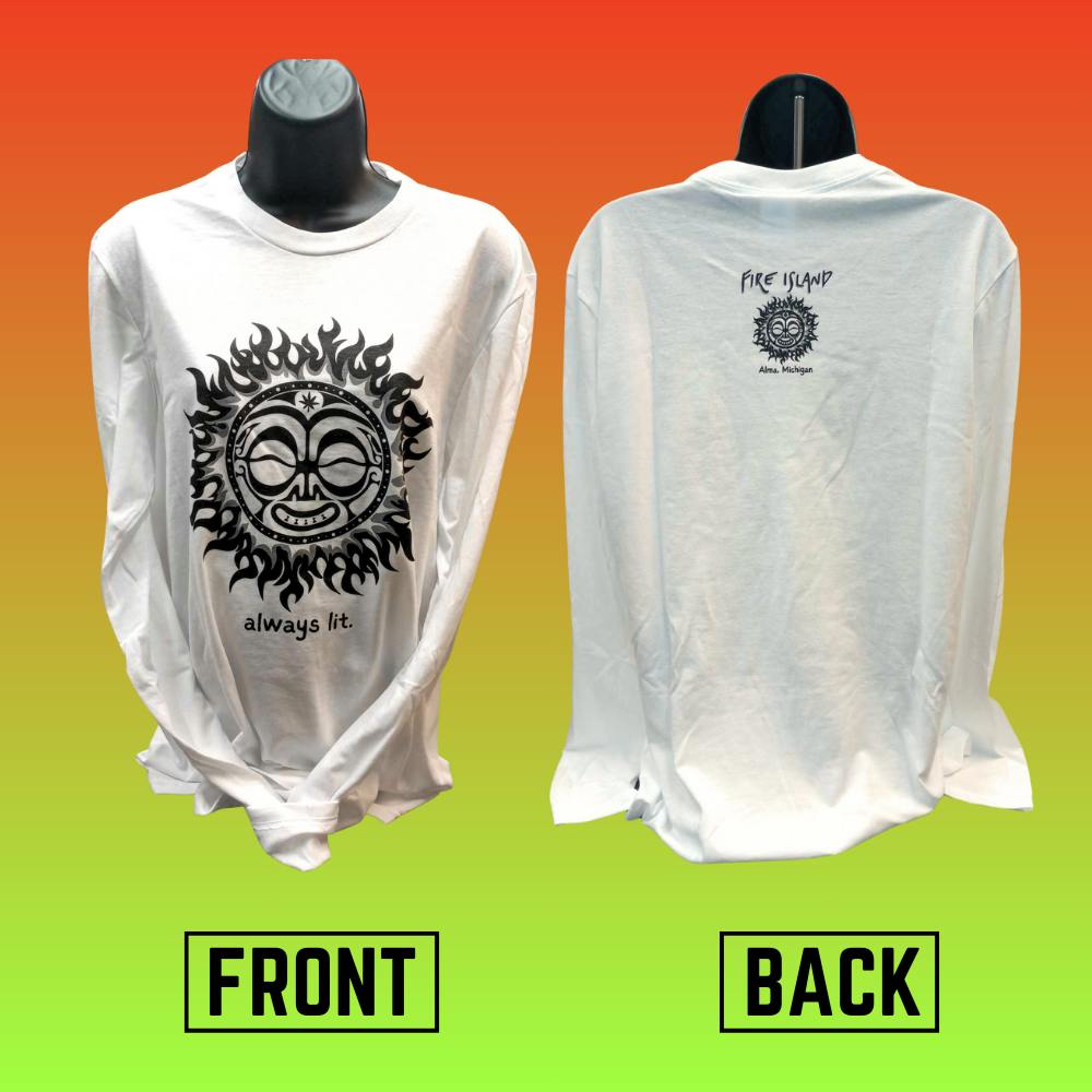 White Long Sleeve L Both