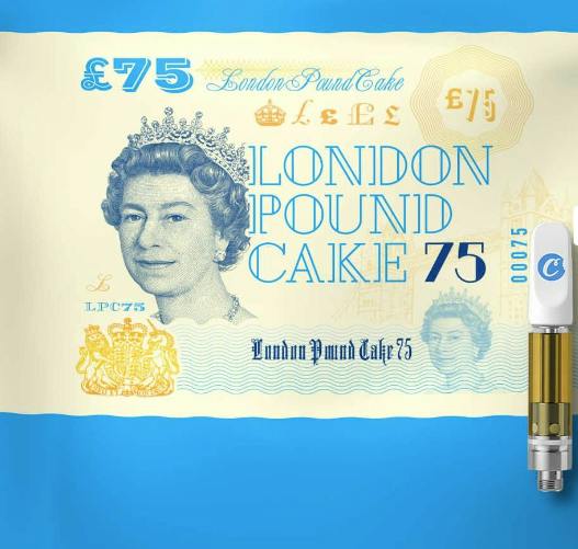 London Pound Cake 1g Cookies Cart