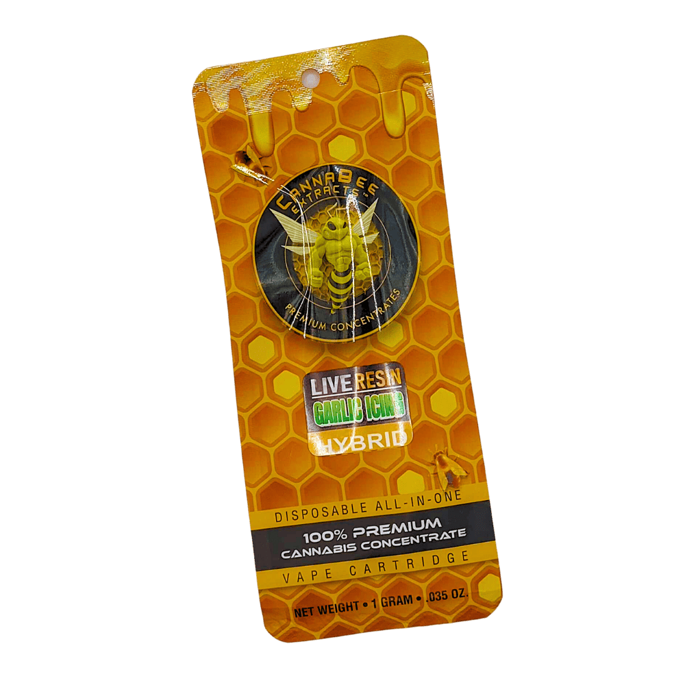 Cannabee Live Resin Disposable Vape 1g - Garlic Icing