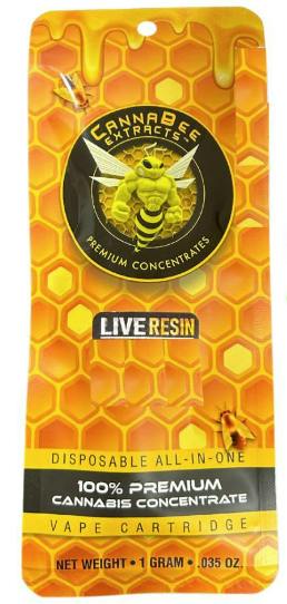 Cannabee Live Resin Disposable Vape 1g- Red Velvet