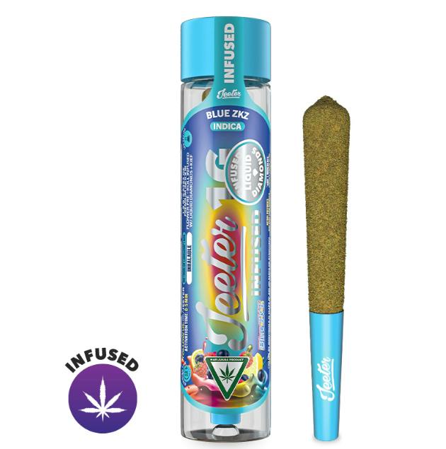 Blue ZKZ 1g Jeeters Infused Preroll