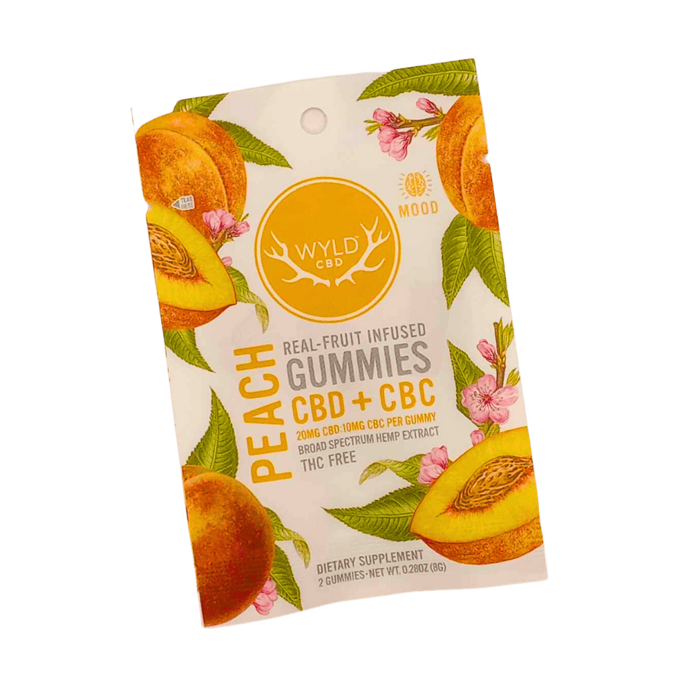 Wyld CBD Gummies 2pk - Peach - BOTH