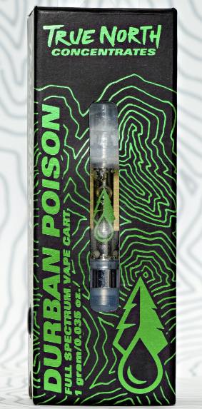 True North Full Spectrum Cartridge 1g - Durban Poison