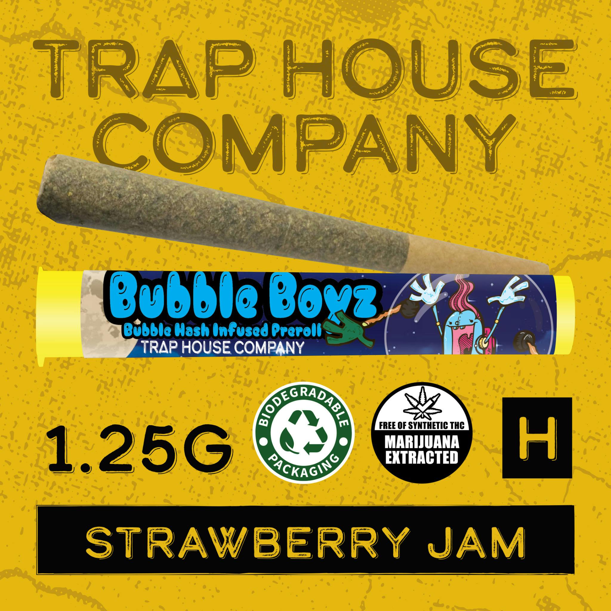 Strawberry Jam Bubble Hash Infused PR 1.25g (H)