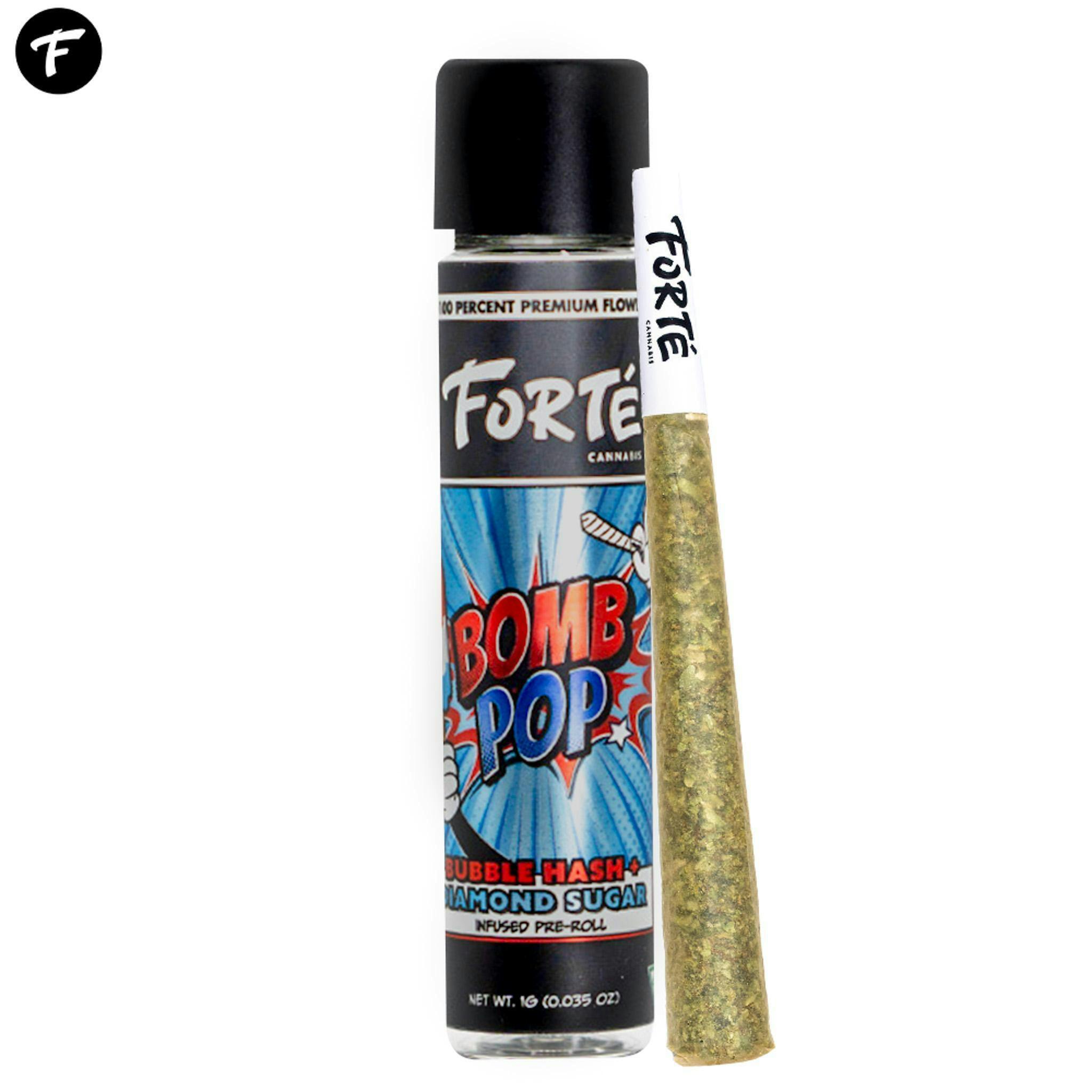 Forte' | Bomb Pop | 1g Bubble Hash/Diamond Sugar Infused Preroll