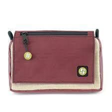StashLogix | Highland | Burgandy Locking Zipper Smell Proof Bag