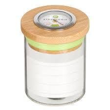 StashLogix | Small Bamboo Glass Jar