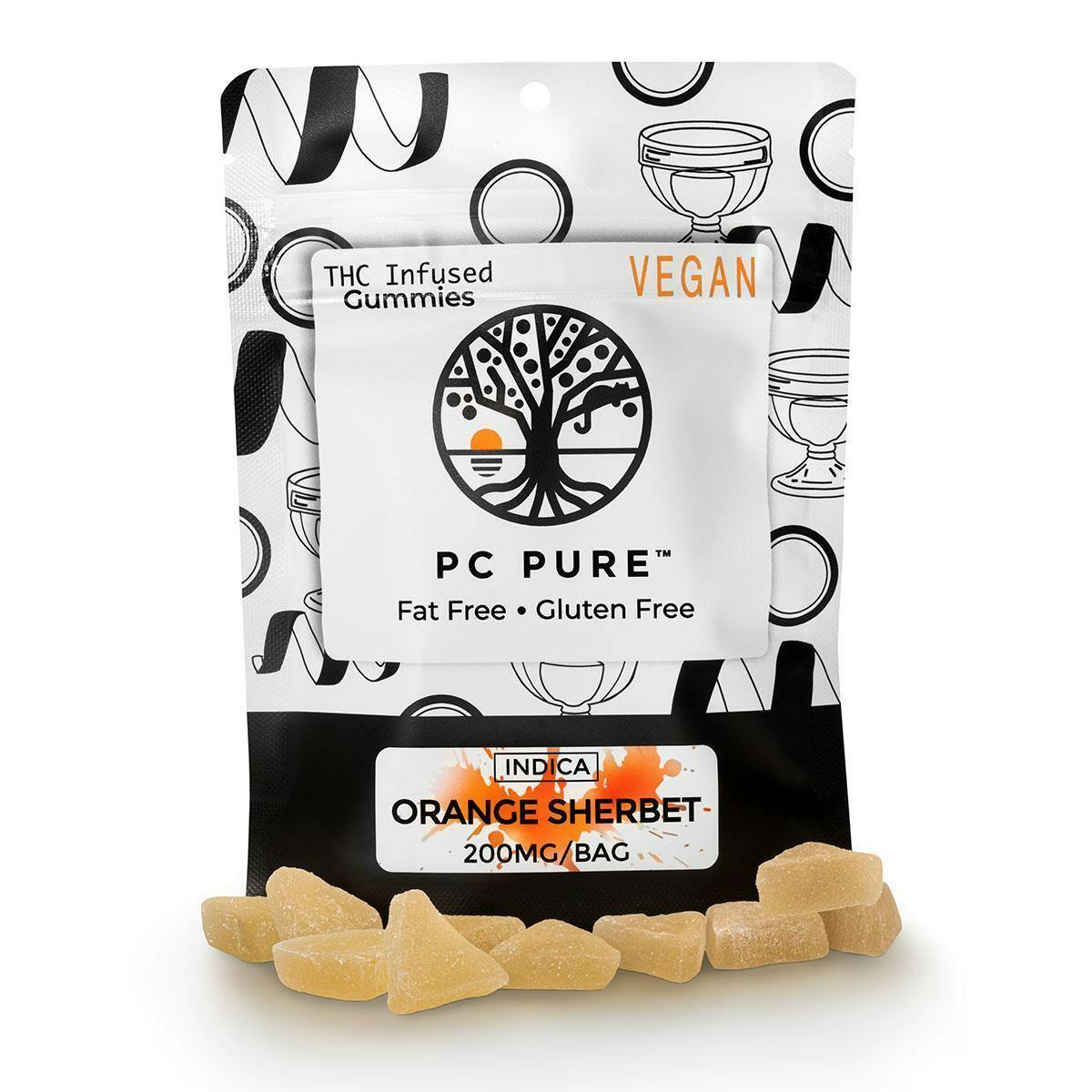 Pc Pure | Orange Sherbert | 200mg/10pc Gummie