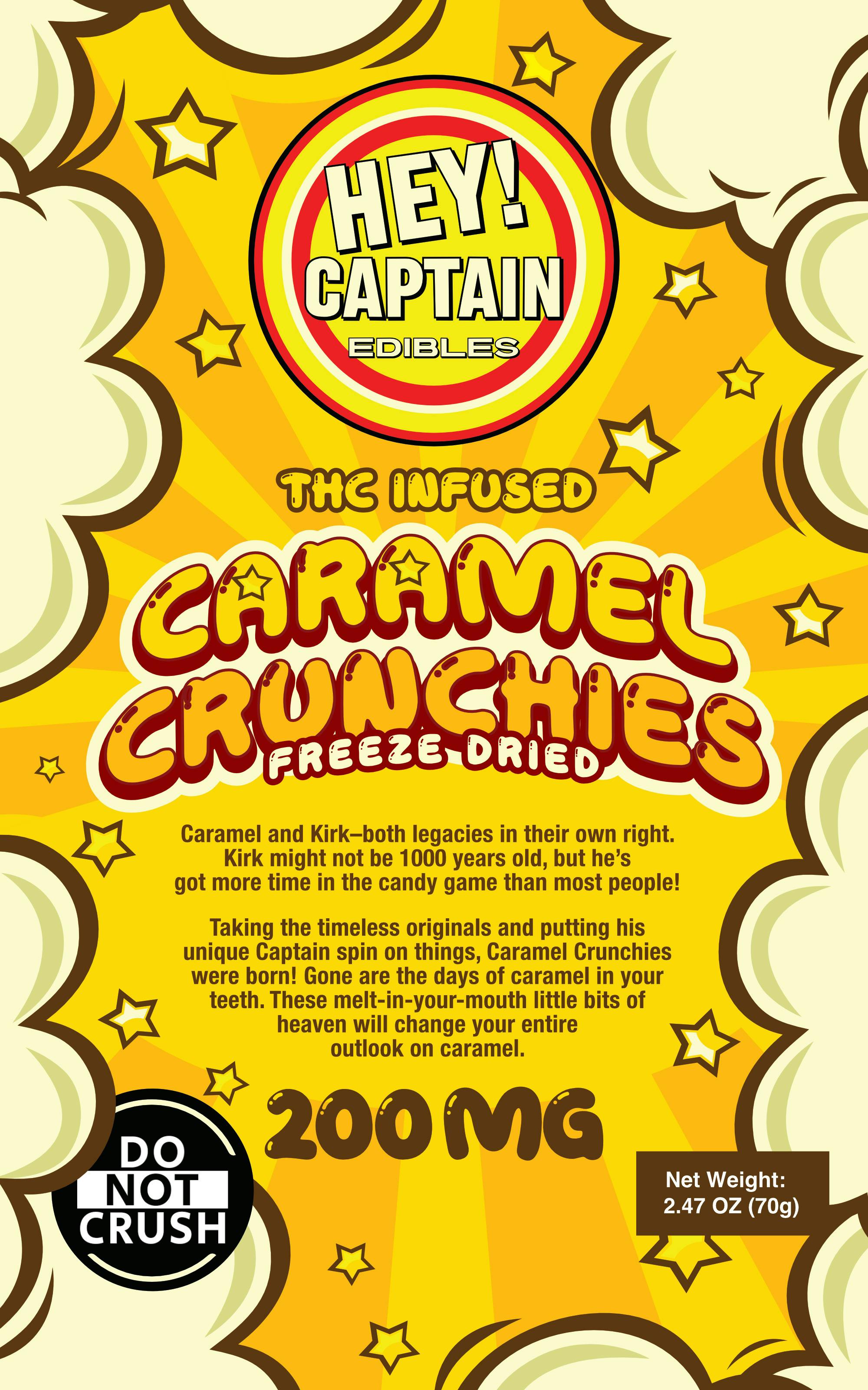 Hey Captain | Caramel Crunch | 200mg Freeze Dried Candy