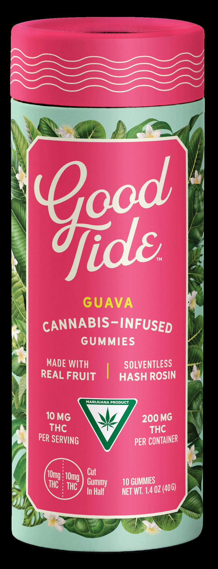 Good Tides | Guava | 200mg THC gummies