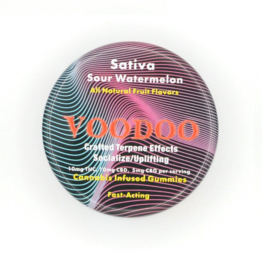 Voodoo | Sour Watermelon | 2:2:1 THC:CBD:CBG 200mg Gummies