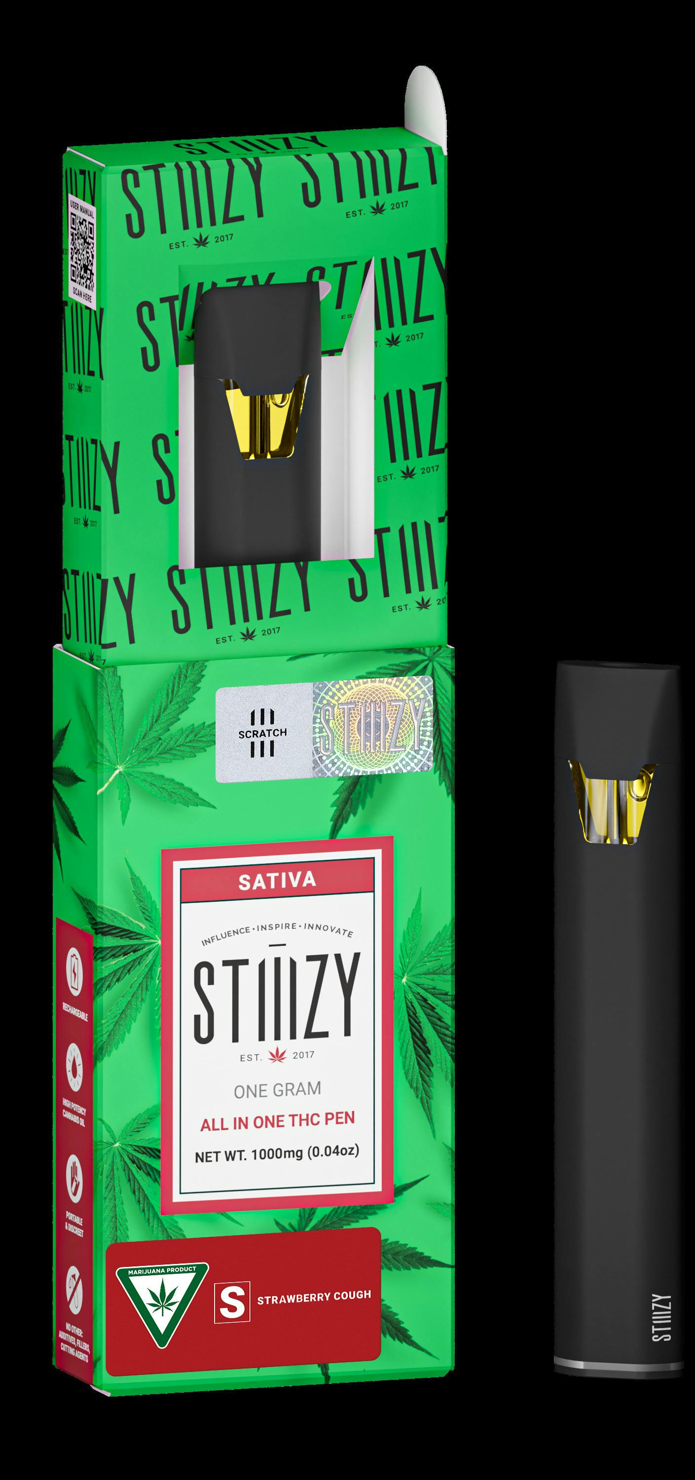 Stiiizy | Strawberry Cough/Strawberry Flav | 1g Disposable Vape
