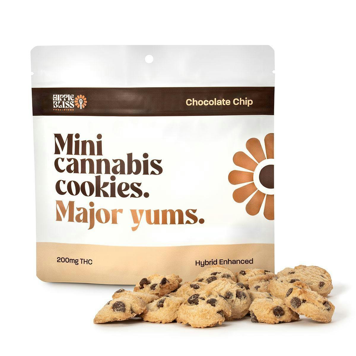 Hippie Bliss | Chocolate Chip | 200mg/20pc Cookies