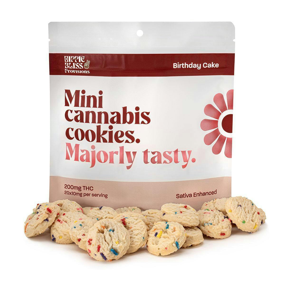 Hippie Bliss | Birthday Cake | 200mg/20pc Cookies