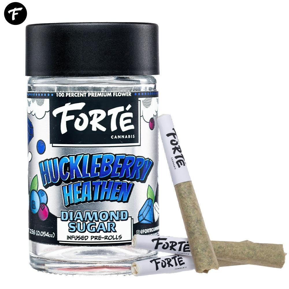 Forte' | Huckleberry Heathen | 5pk/.5g Diamond Sugar Infused Prerolls