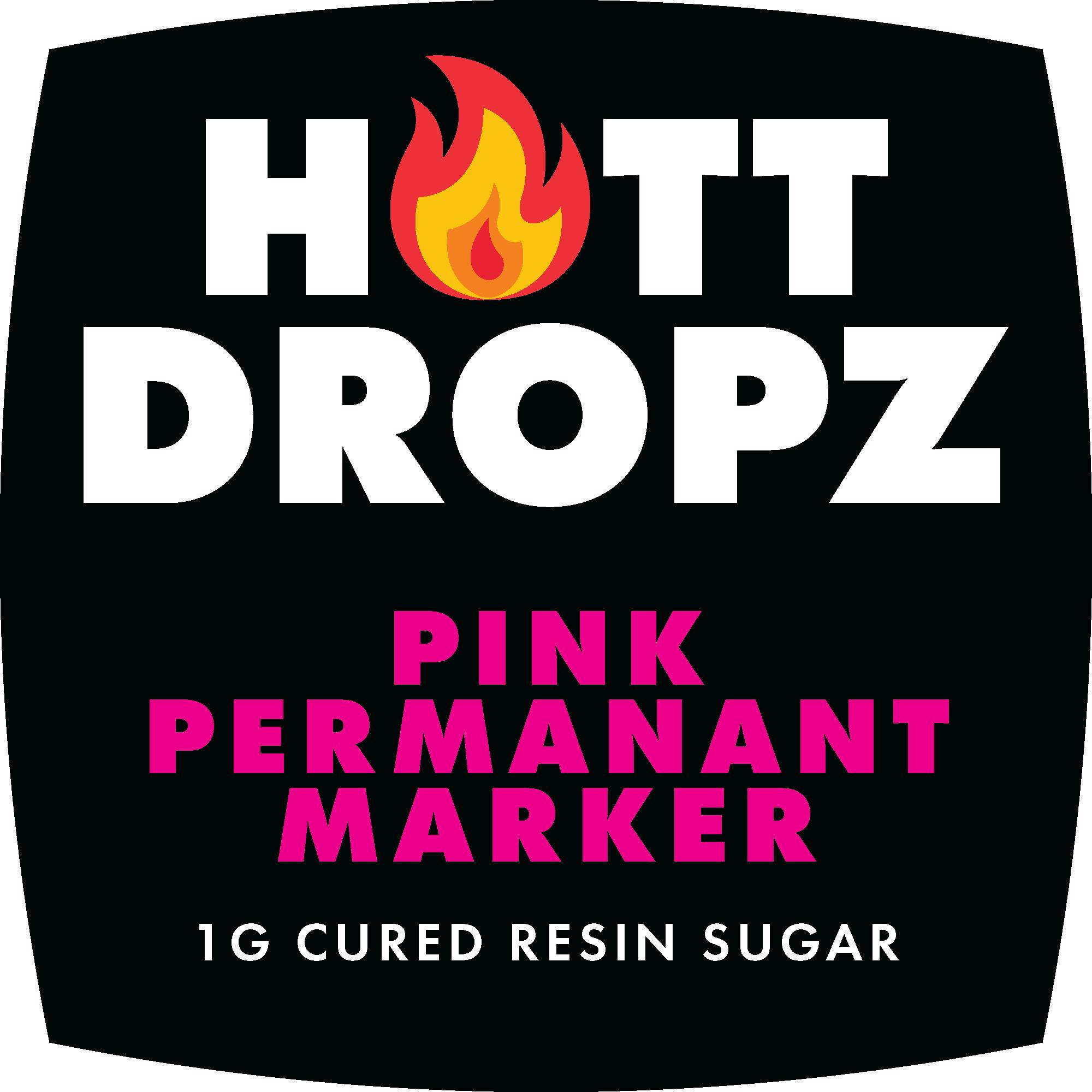 Hott Dropz | Pink Permanent Marker | 1g Cured Resin Sugar