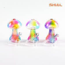 SirEEL | 5" Rainbow Mushroom Dab Rig w/ Banger | LuvBuds
