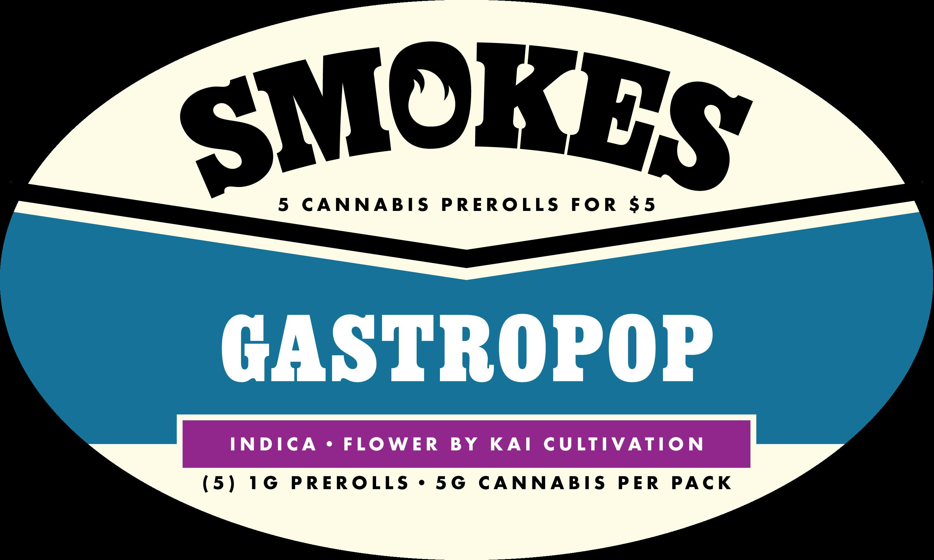 Smokes | Gastro Pop | 5pk/$5 1g Non Infused Prerolls