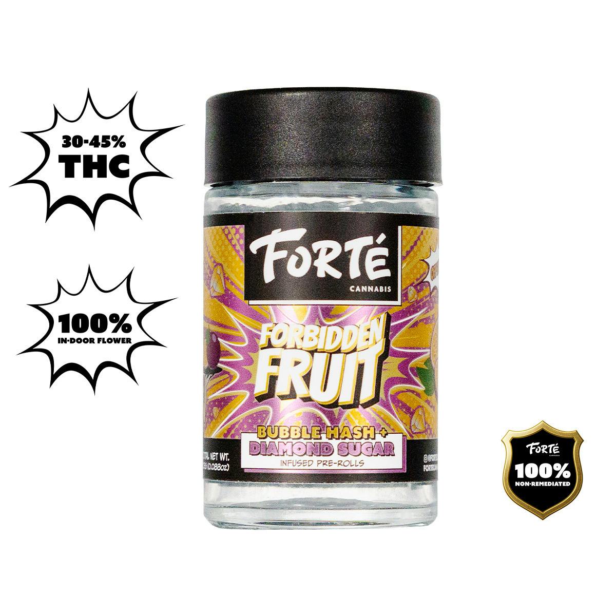 Forte | Precious Pineapple | 5pk/.5g Diamond Sugar/Bubble Hash Infused Prerolls
