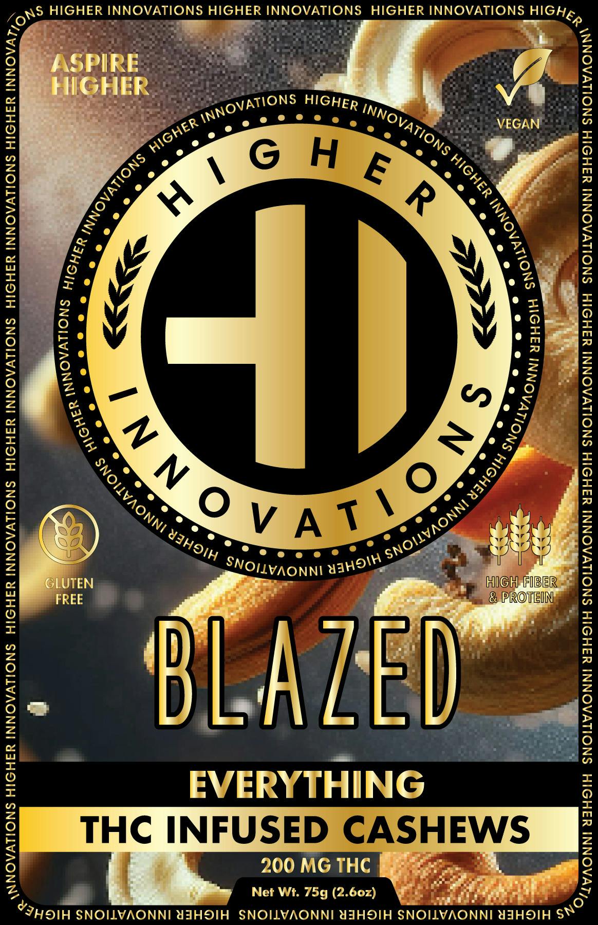 Higher Innovations | Blazed Everything Cashews | 200mg/2.6oz Snack