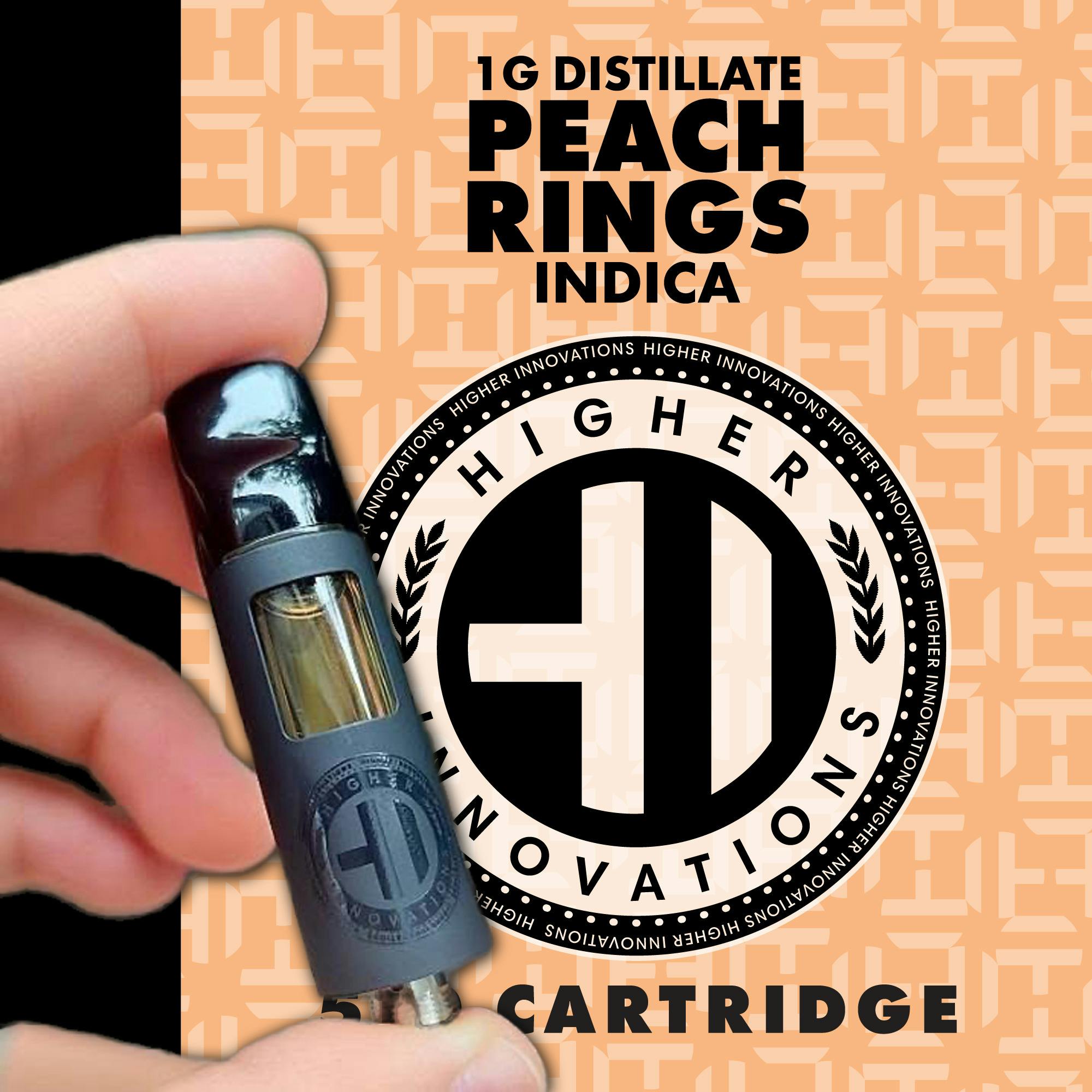 Higher Innovations | Peach Rings | 1g 510 Cart