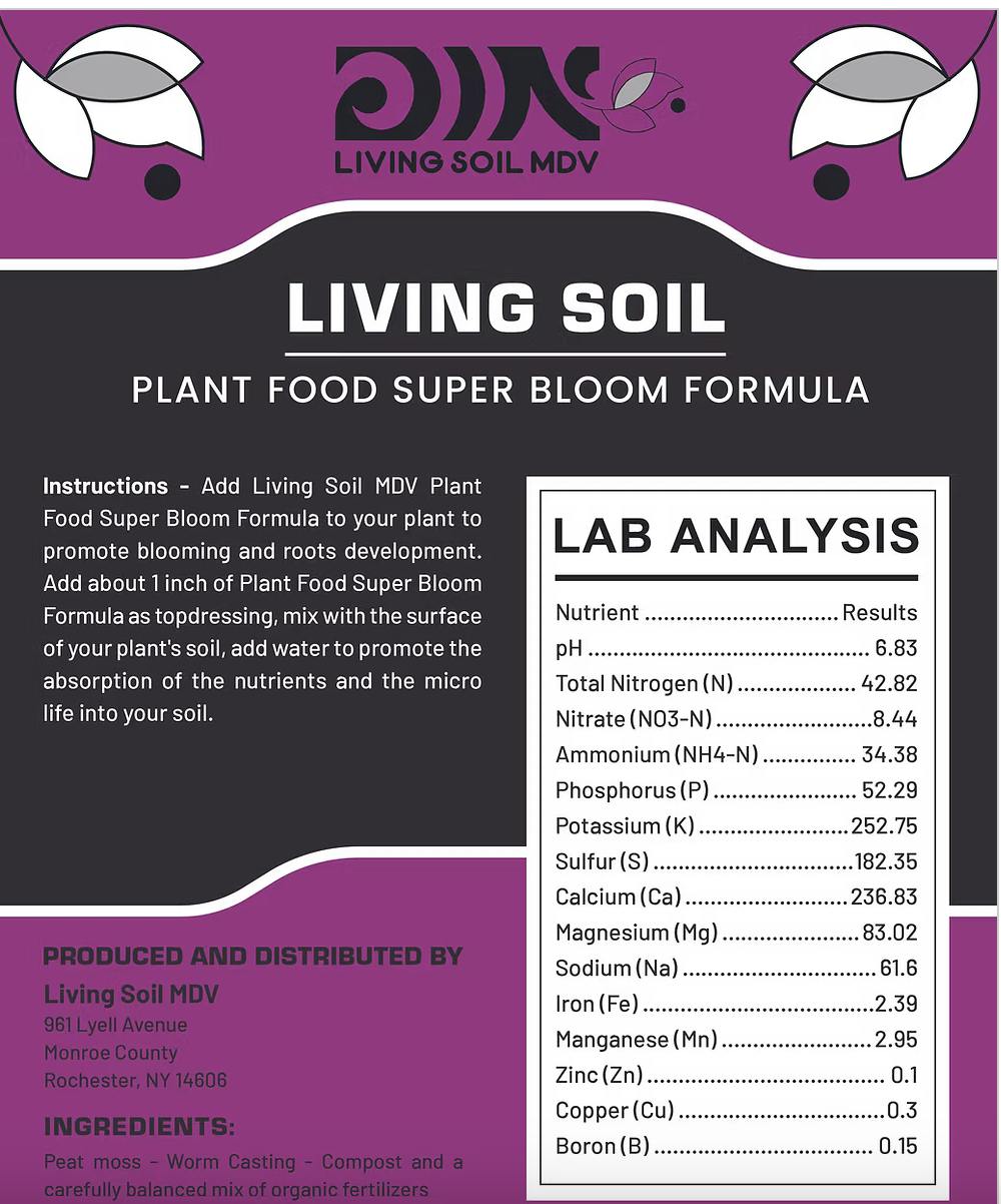 Living soil- Plant Food Super Bloom Formula