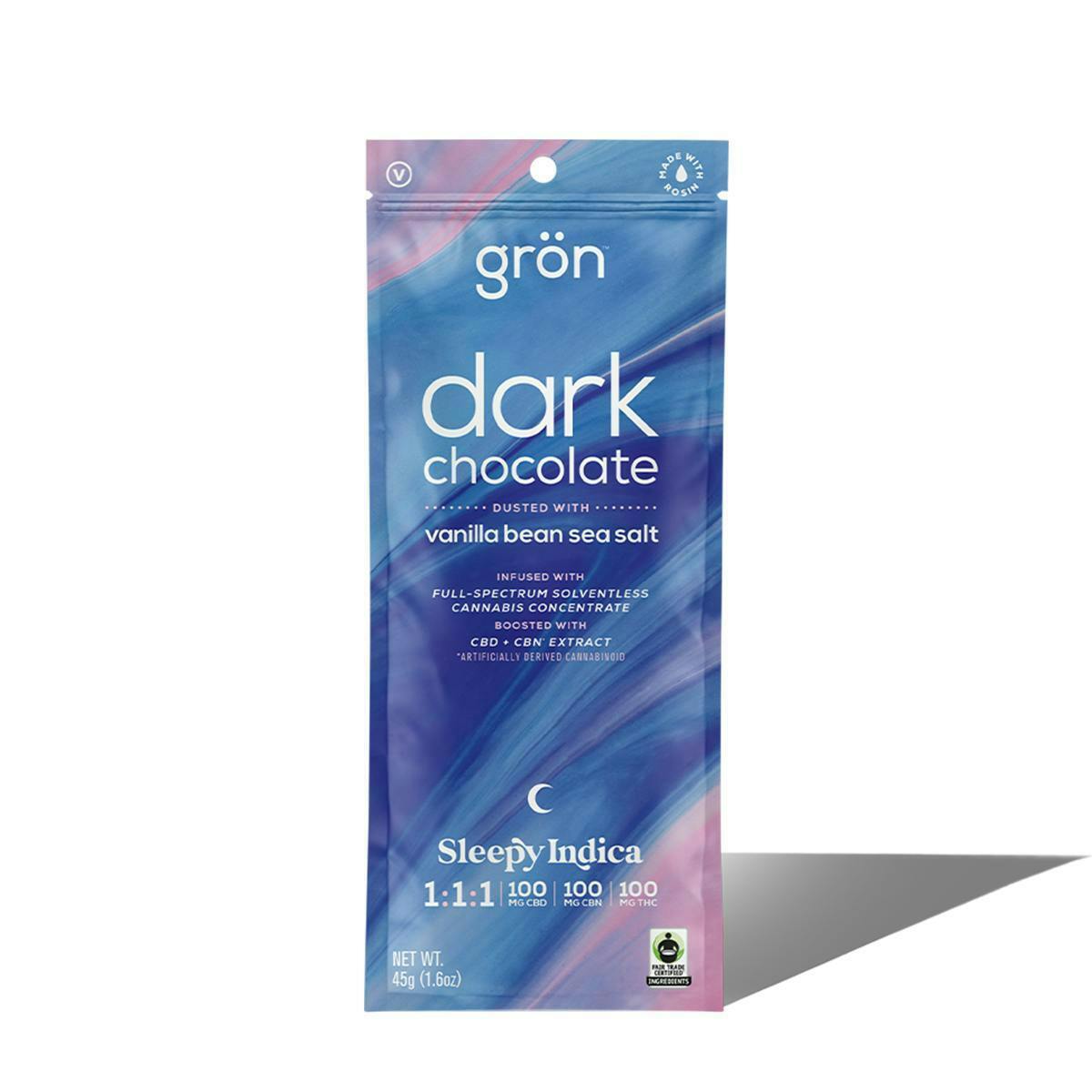 Dark Chocolate Vanilla Bean Salt Sleepy Indica (1:1:1)