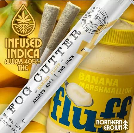 Banana Fluff | 1g | 2pk | Infused Pre-Rolls