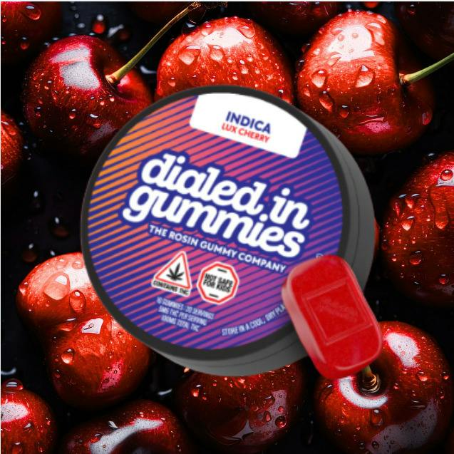 Lux Cherry | Rosin Gummies | 100mg | Indica