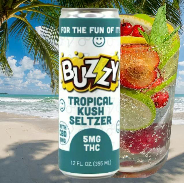 Tropical Kush Seltzer | 5mg | 1:1 THC:CBD | Hybrid