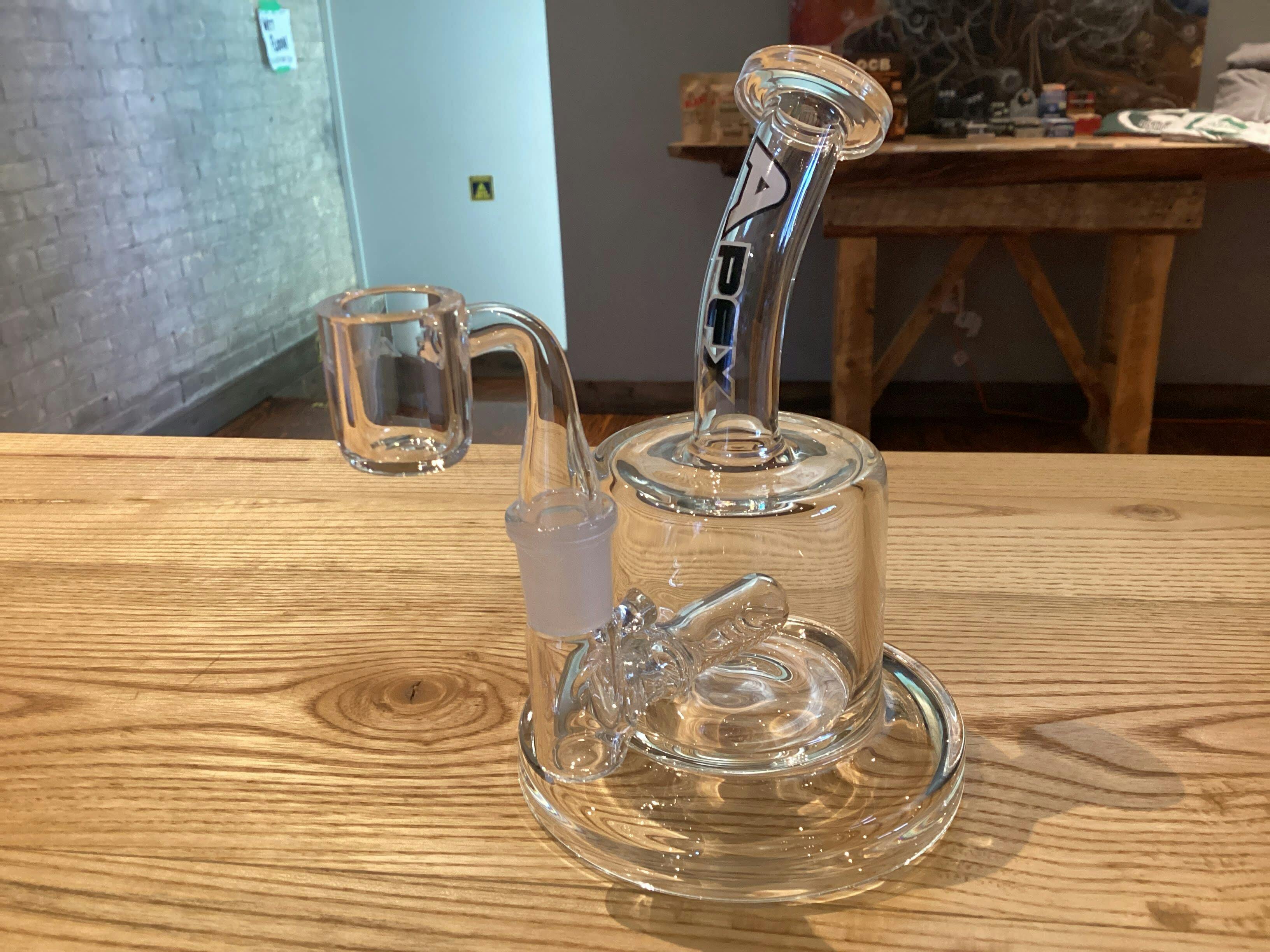 Glass Concentrate Rig Apex 4" Mini Inline - Glass Concentrate Rig Apex 4" Mini Inline