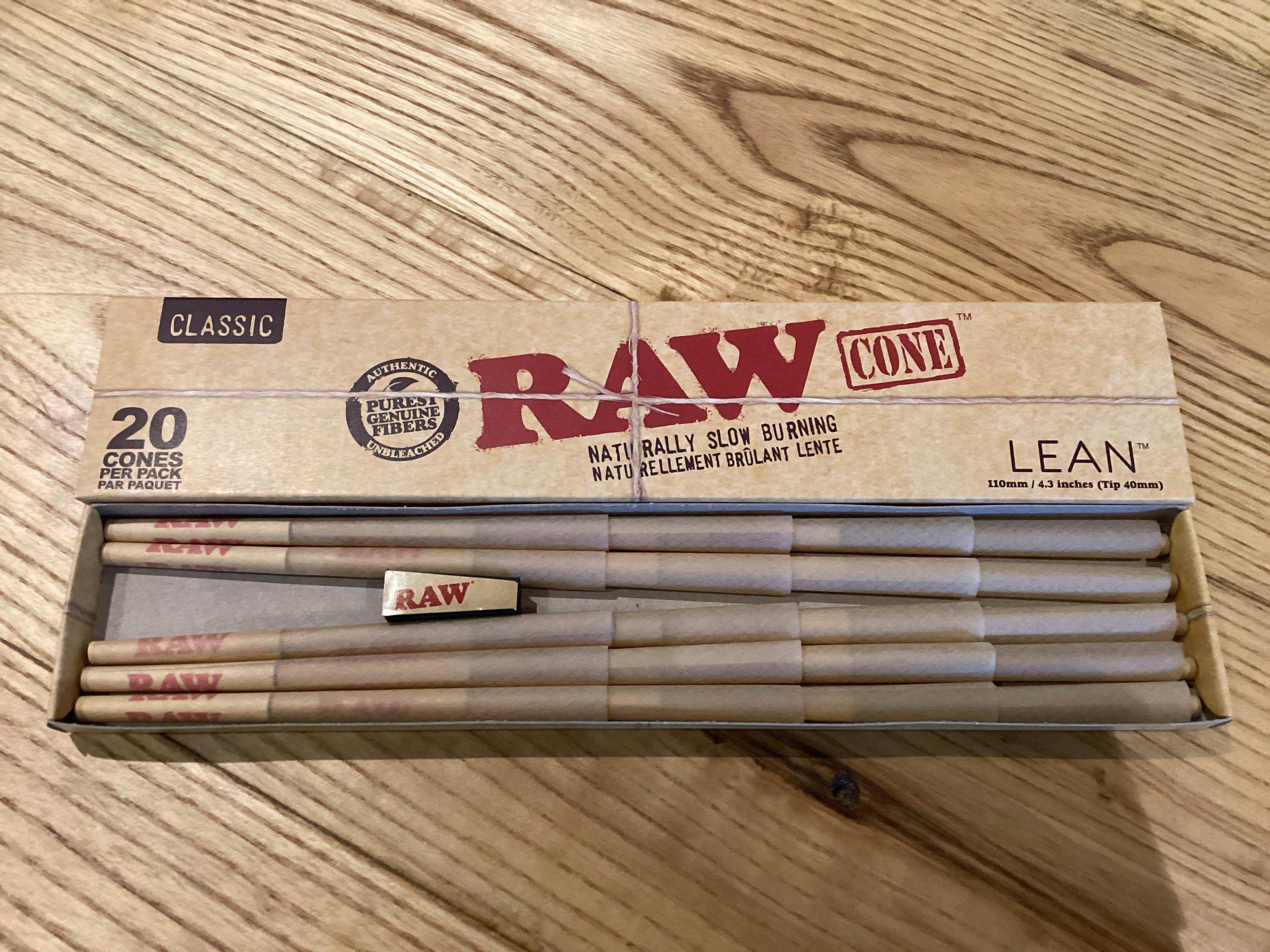 Raw Cones Lean 20 pack - Raw Cones Lean 20 pack