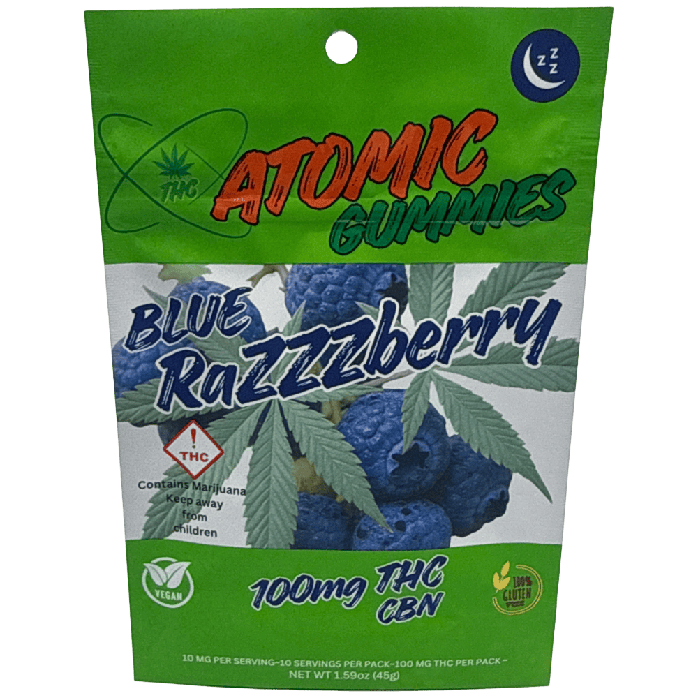 Atomic | Blue Razzzberry | 1:1 Gummies cannabis product