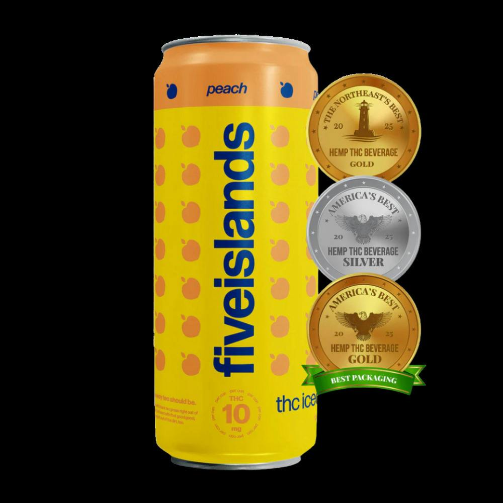 Iced Tea - Peach - 10mg - Five Islands at HIGHLY Recreational Dispensary (Adult use 21+) - Woolwich