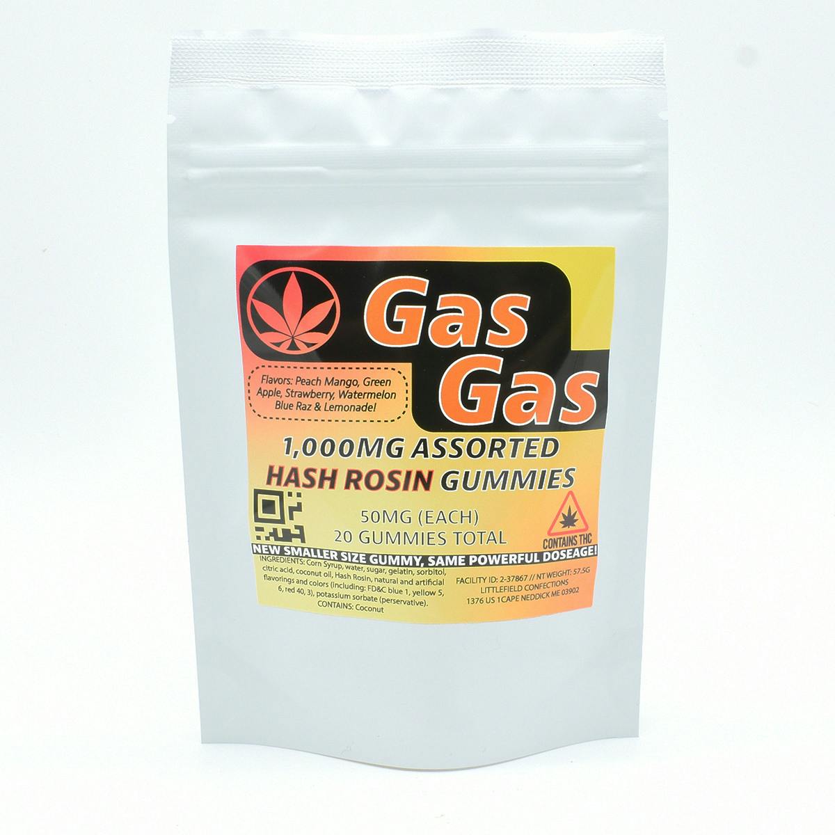 1,000mg Assorted Gummies *HASH ROSIN*