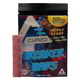 Triple Berry REVIVE THC & CBD Breaker Bar Gummies (300mg)