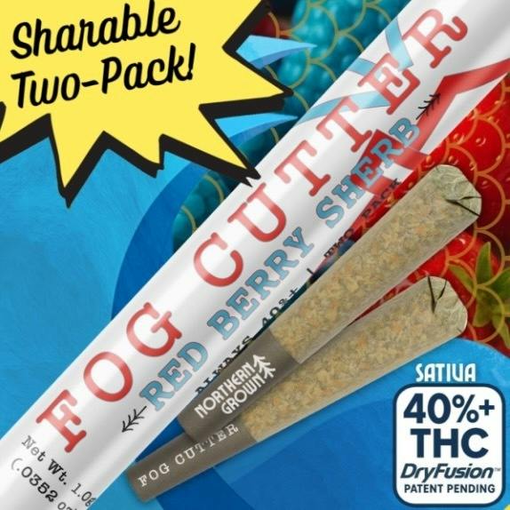 Fog Cutter Infused Pre-Rolls - Red Berry Sherb - .5G Two Pack