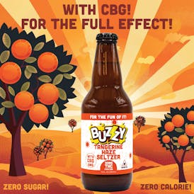 Buzzy - Drink Tangerine Haze Seltzer 10mg THC