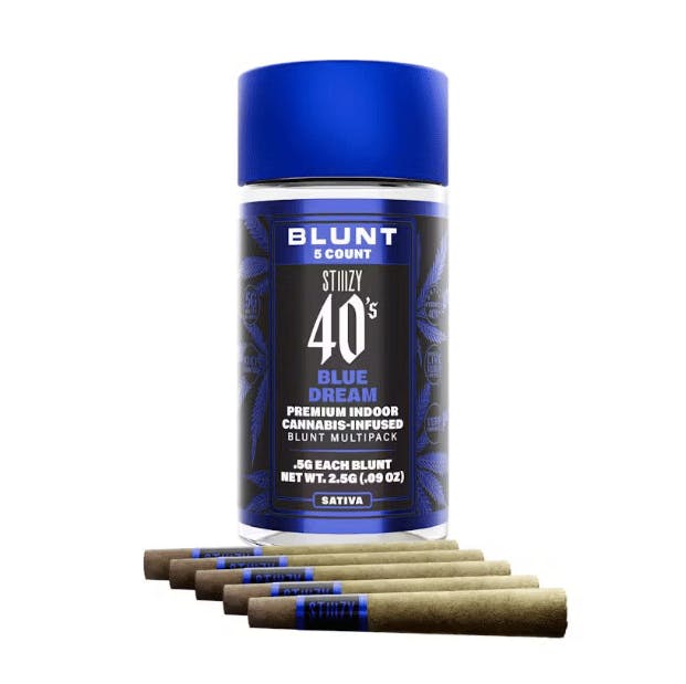 - BLUE DREAM - .5G 40's Infused Mini Blunt 5 Pack