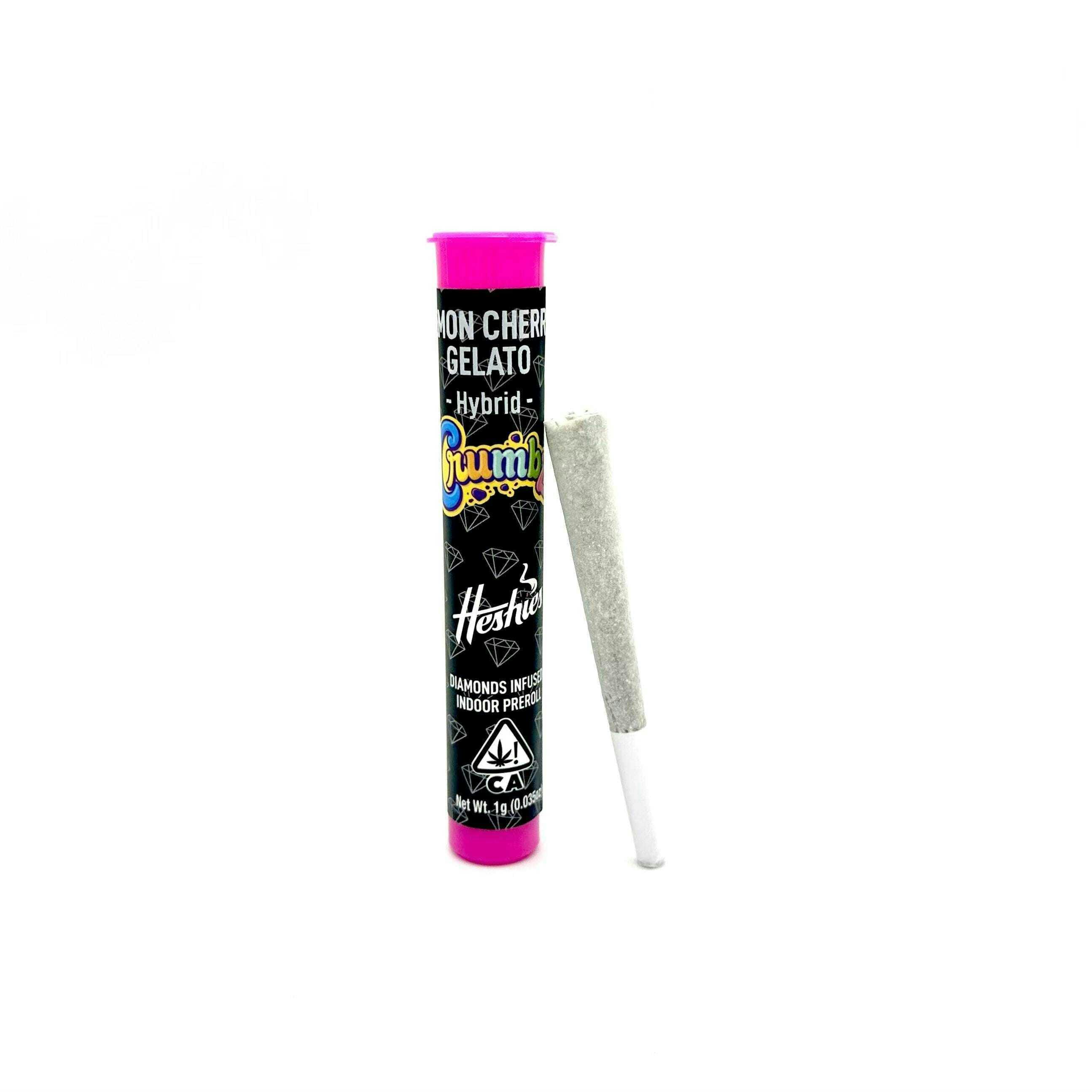 CRUMBZ Diamond 1g Infused Preroll - Lemon Cherry Gelato — Heshies