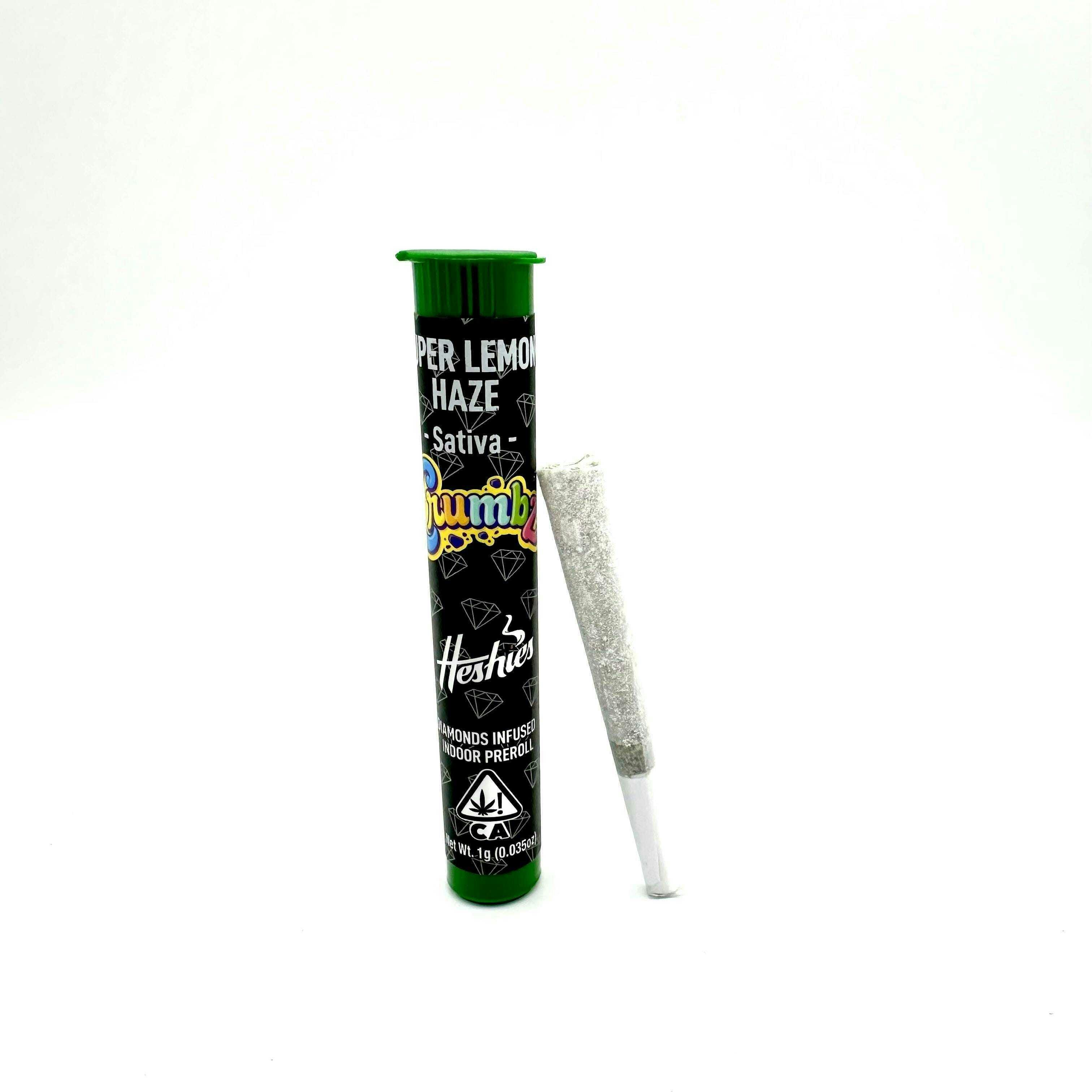 CRUMBZ Diamond 1g Infused Preroll - Super Lemon Haze — Heshies