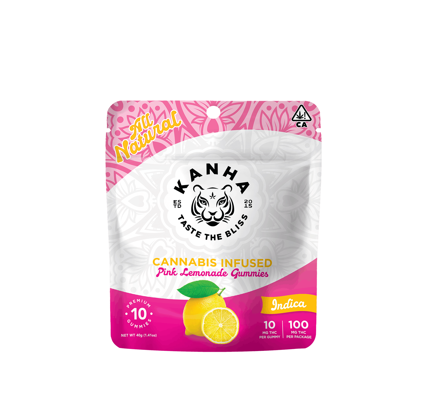 Pink Lemonade | Classic | Indica | 100mg THC | 10-pack