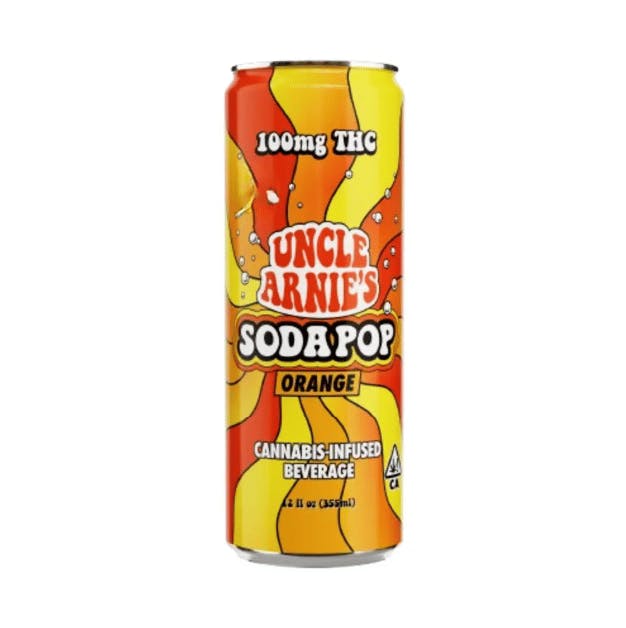 Orange Soda Pop | Carbonated | 100mg | 12oz